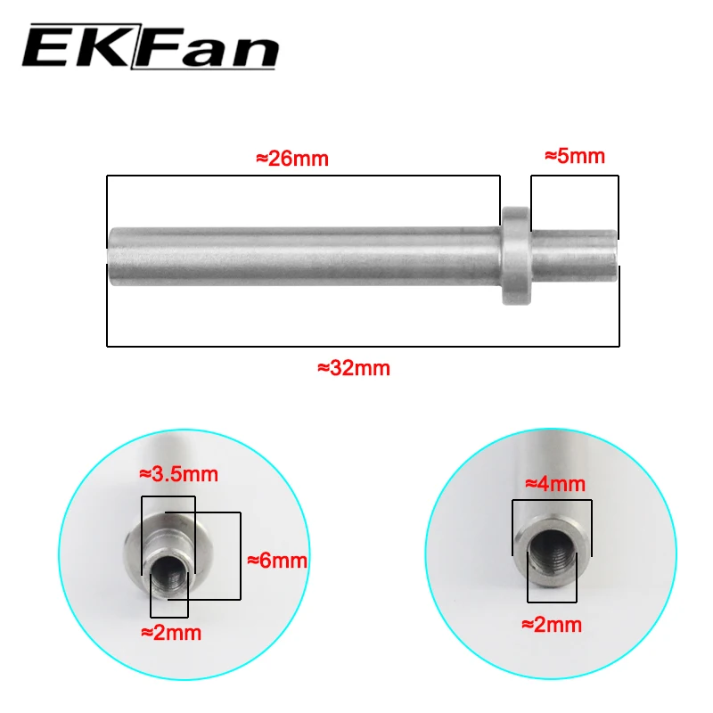 EKFan fit A/S/D Stainless steel Fishing Reel handle shaft metal washer DIY Baitcasting Spinning LURE fishing reel parts