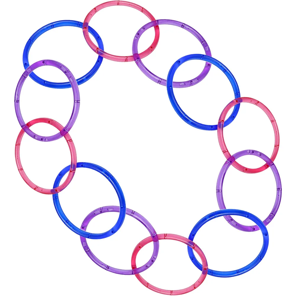 

12Pcs Wind Chime Caps Acrylic DIY Circles Wind Chime Rings Dream Catcher Craft Supplies Accessories Floral Hoops