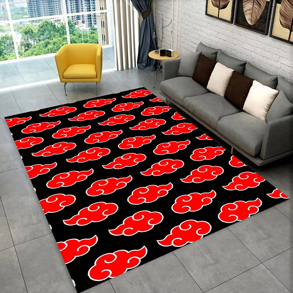 3D N-Naruto Cartoon Anime I-Itachi Teppich für Spielzimmer Schlafzimmer Wohnzimmer Sofa Heimdekoration, Kinderbereich Teppich Rutschfeste Bodenmatte