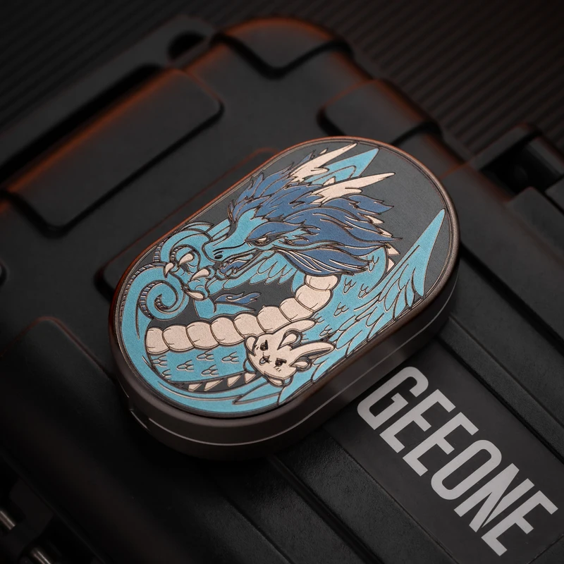 MOT グルーブスライダー EDC フィジェット ドラゴン チタン リズム