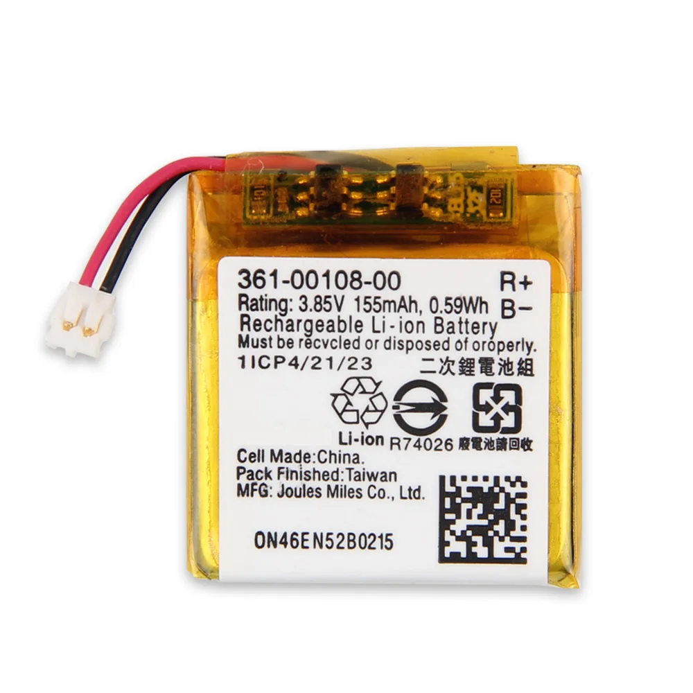 3.85V 361-00108-00 Original Replacement Watch Battery for Garmin Vivoactive 3 200mAh