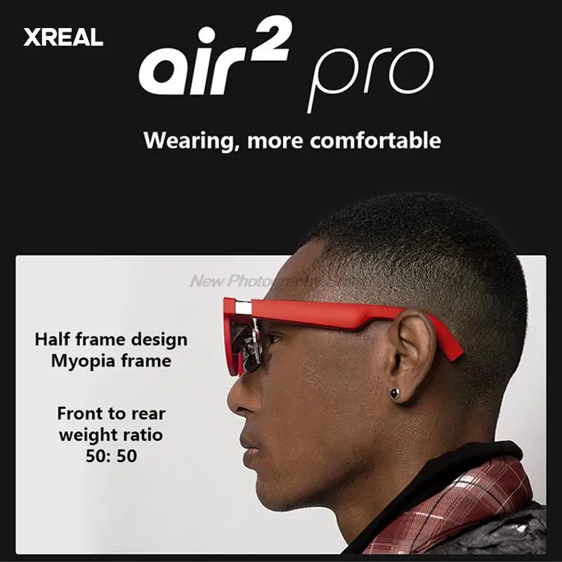 نظارة XREAL-Nreal Air 2 Pro Smart AR HD ، شاشة عرض خاصة عملاقة ، شاشة عرض كمبيوتر محمول ، لعبة فيديو محمولة ، نظارات شمس موسيقية