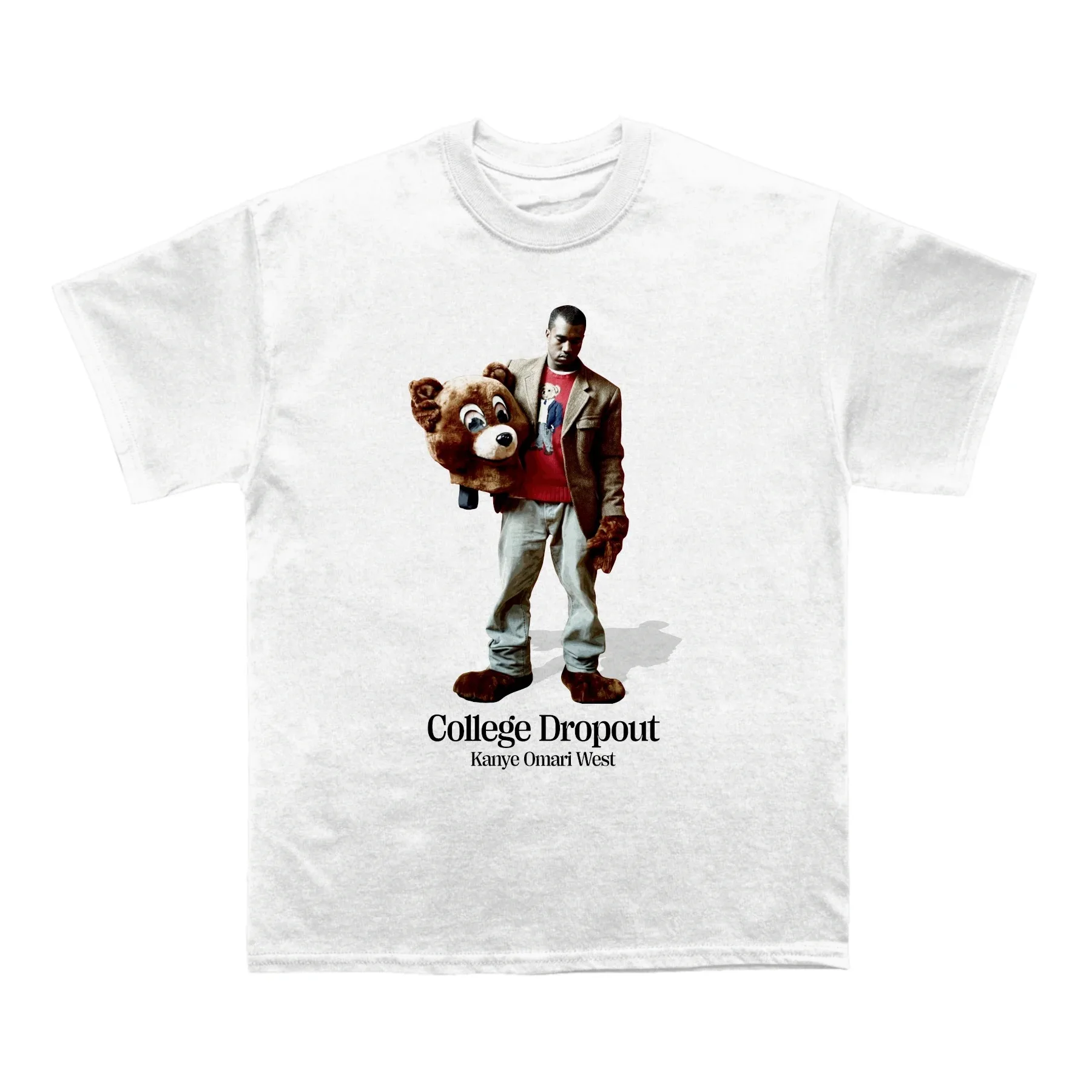 Kanye West Graduation 2026 Grafik-T-Shirt, Unisex Rundhals 100% Baumwolle Kurzarm, Y2K Übergroßes Vintage Mode-T-Shirt