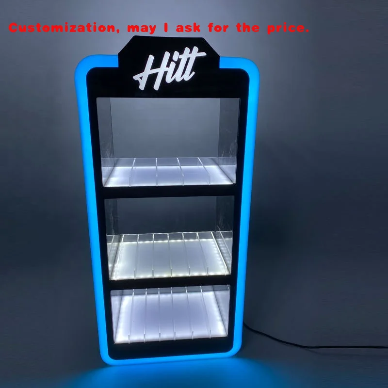 custom.Tinya in Stock Display Stand Counter Top Smoking Cosmetic Perfume Shop RGB Lighting Acrylic Display