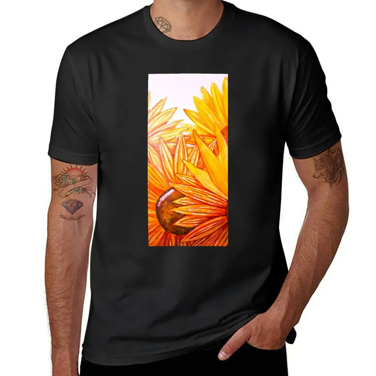 Bright Sunflowers T-Shirt tops summer tops tshirts for men