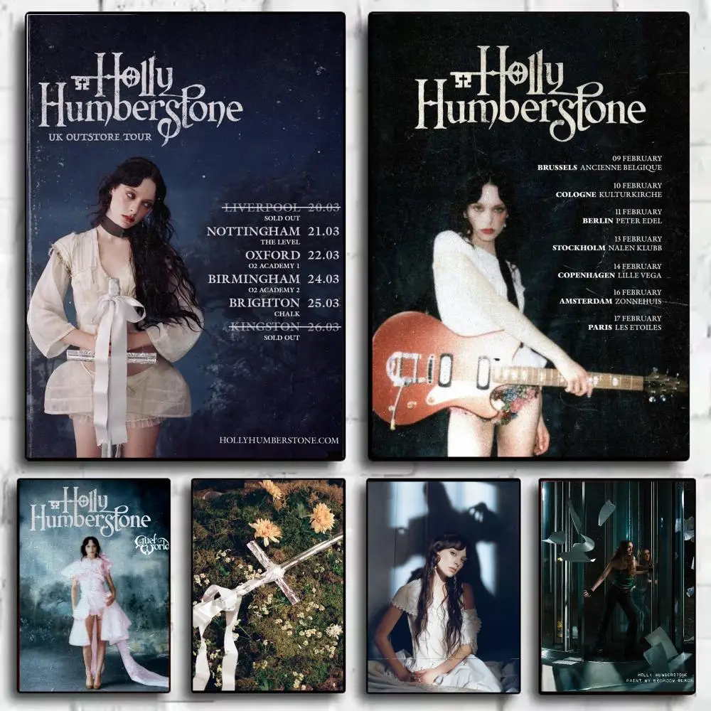 Singer H-Holly Humberstone emotional indie Poster Modern Aesthetic Wall Art Poster Minimalist Room Decoration Items