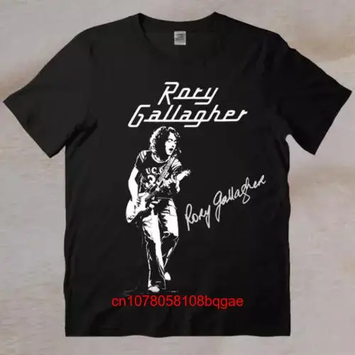 Vintage 1981 Rory Gallagher Blues Rock Retro Style Black Full Size T Shirt long or short sleeves