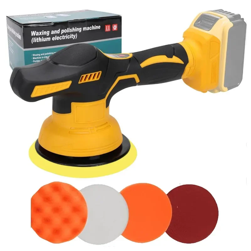 Подходит для DeWALT 20 В, аккумуляторная полировальная машина для электромобилей, 8 передач, беспроводная автоматическая полировальная машина, вощение, шлифовка, уплотнение, электроинструменты