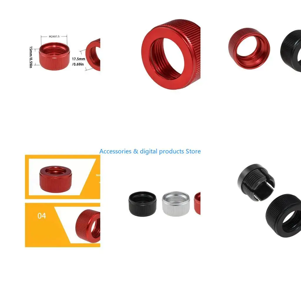 77JD Aluminum Construction Threaded Connector Nut For Secure Phone Mounting Replacement Screw Nut Multiple Color Option