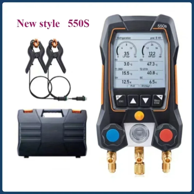 550s/549 Digital Refrigeration Gauge Manifold Probes 0563 1550with Hoses Clamp Refrigerant Meter Set Pressure gauge Tools