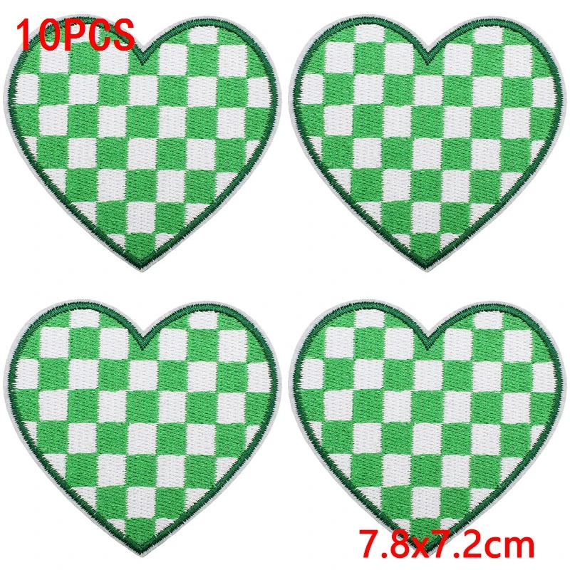 10 Stück Cheerleading-Pailletten-Stern-Aufnäher zum Aufbügeln für Kleidung, Cheer-Schleifen-Herz-Applikationen für Jacken, DIY – Detail 23