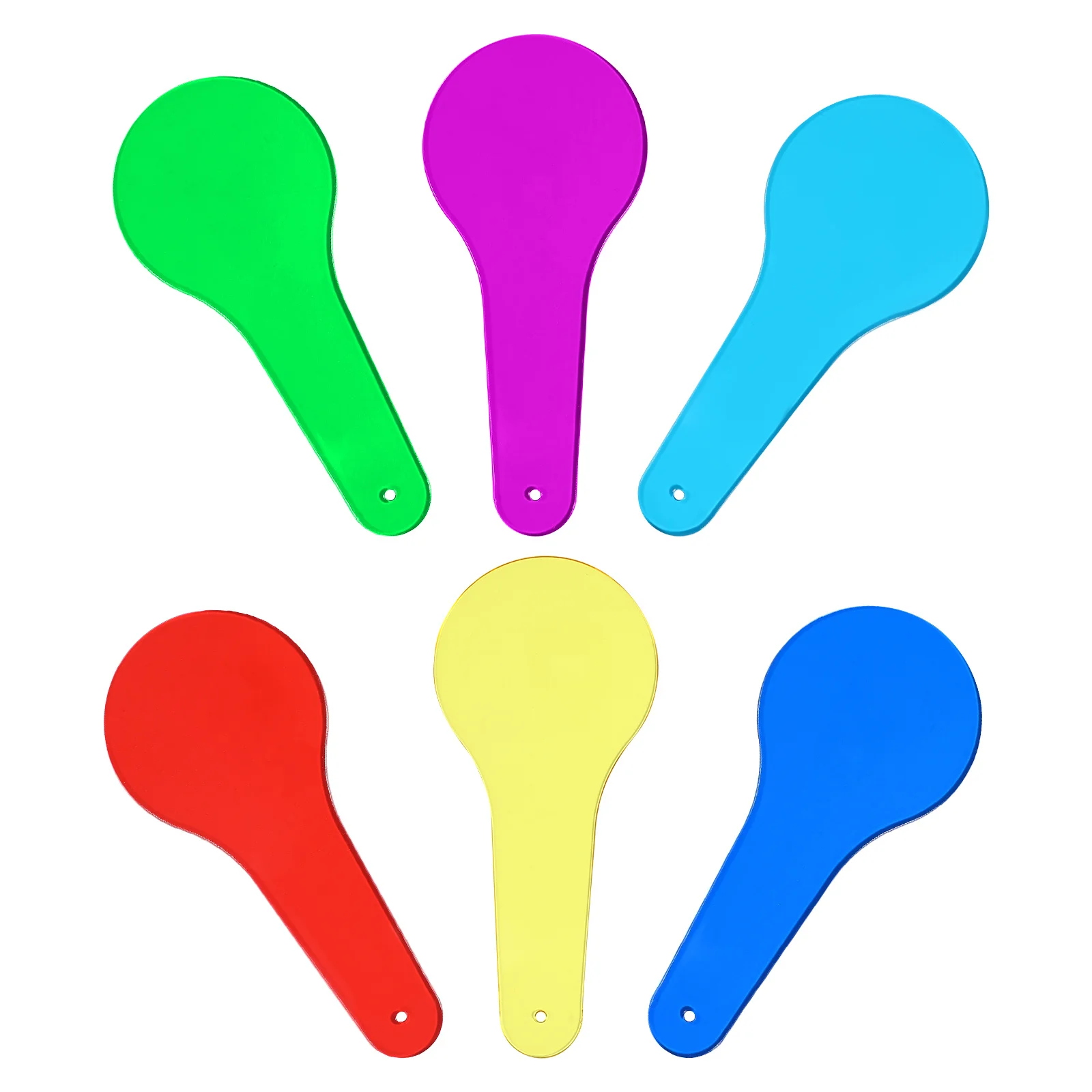 6 قطعة مجاذيف ملونة احترافية للأطفال أدوات تعليمية لتعلم العلوم أدوات التجربة البصرية مجاذيف ملونة #5