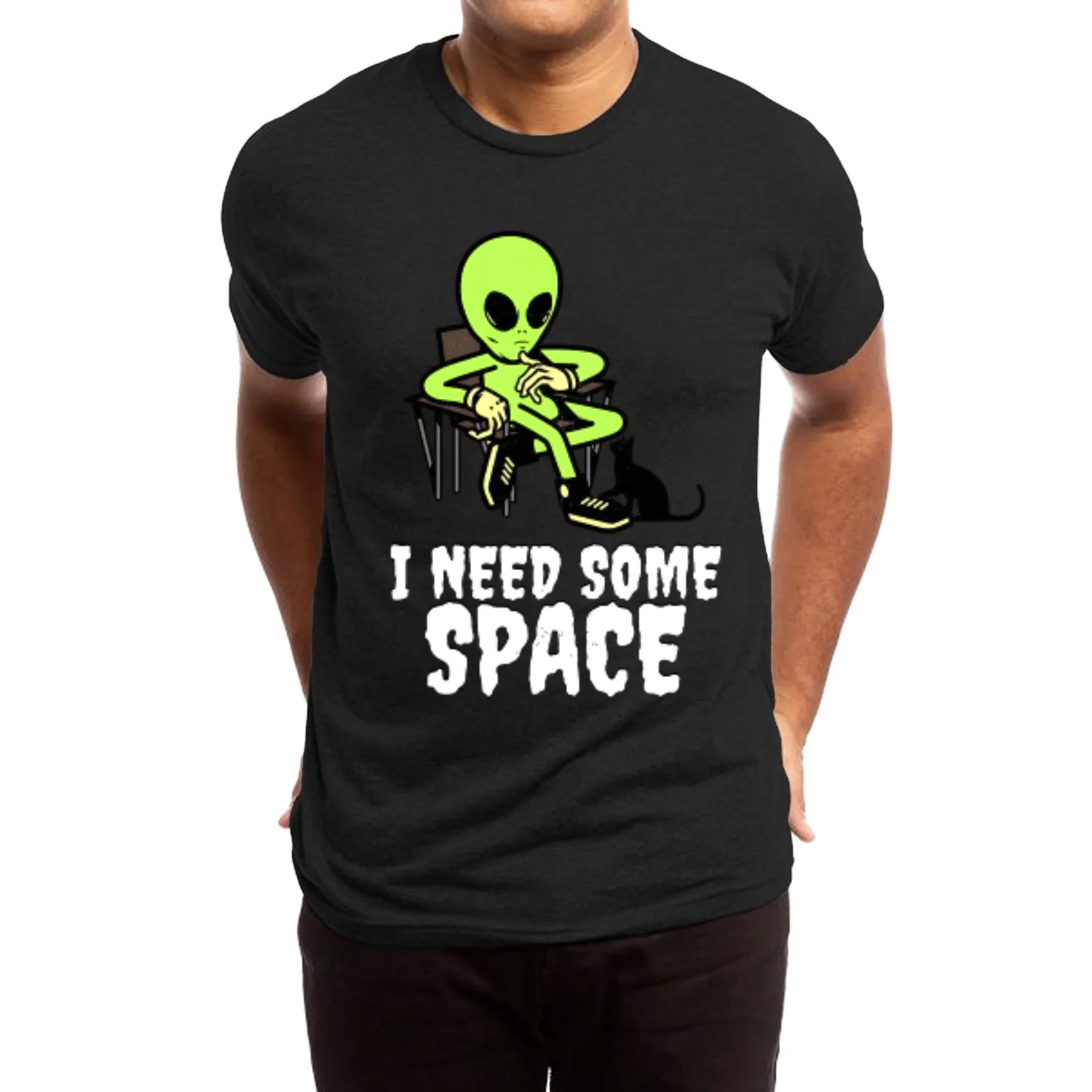 Women's Washed Black T-Shirt Summer New Y2K Oversized 2024 Cartoon Print Loose Top Funny Street Design Short Sleeve Men