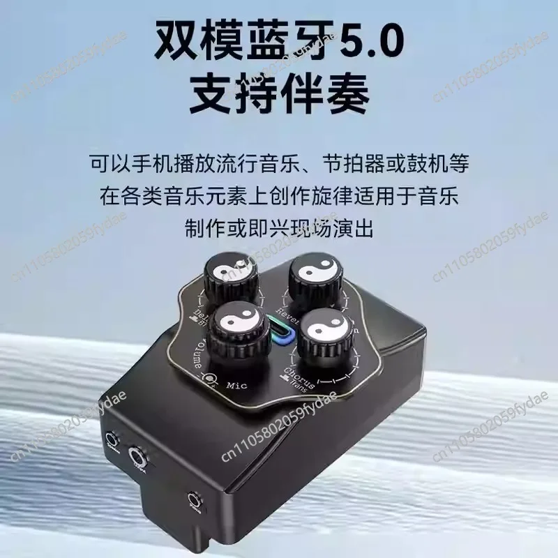 Acoustic Guitar Vibrator Pickup, Reverb, Chorus, Delayed OTG Bluetooth - view 3
