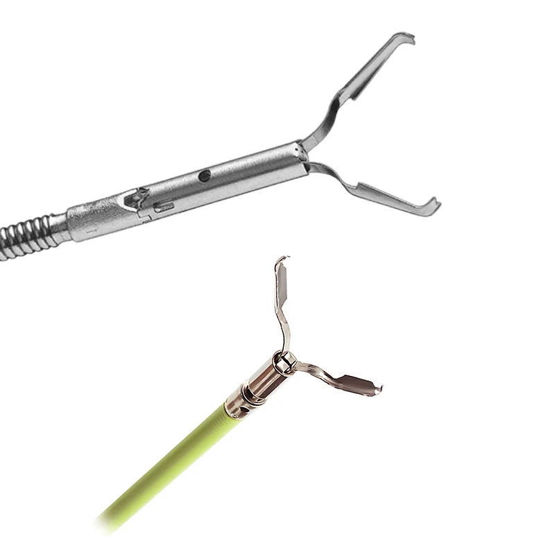 Endoscopia de hemoclips gastrointestinal de colonoscopia de hemoclips giratorios flexibles endoscópicos desechables