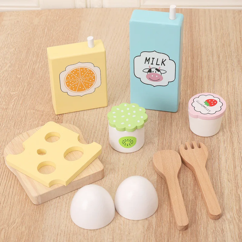 Ensemble de jouets de cuisine en bois pour enfants, jeu de simulation, nourriture et salade, fruits créatifs, éducation précoce, maison de jeu, haute qualité