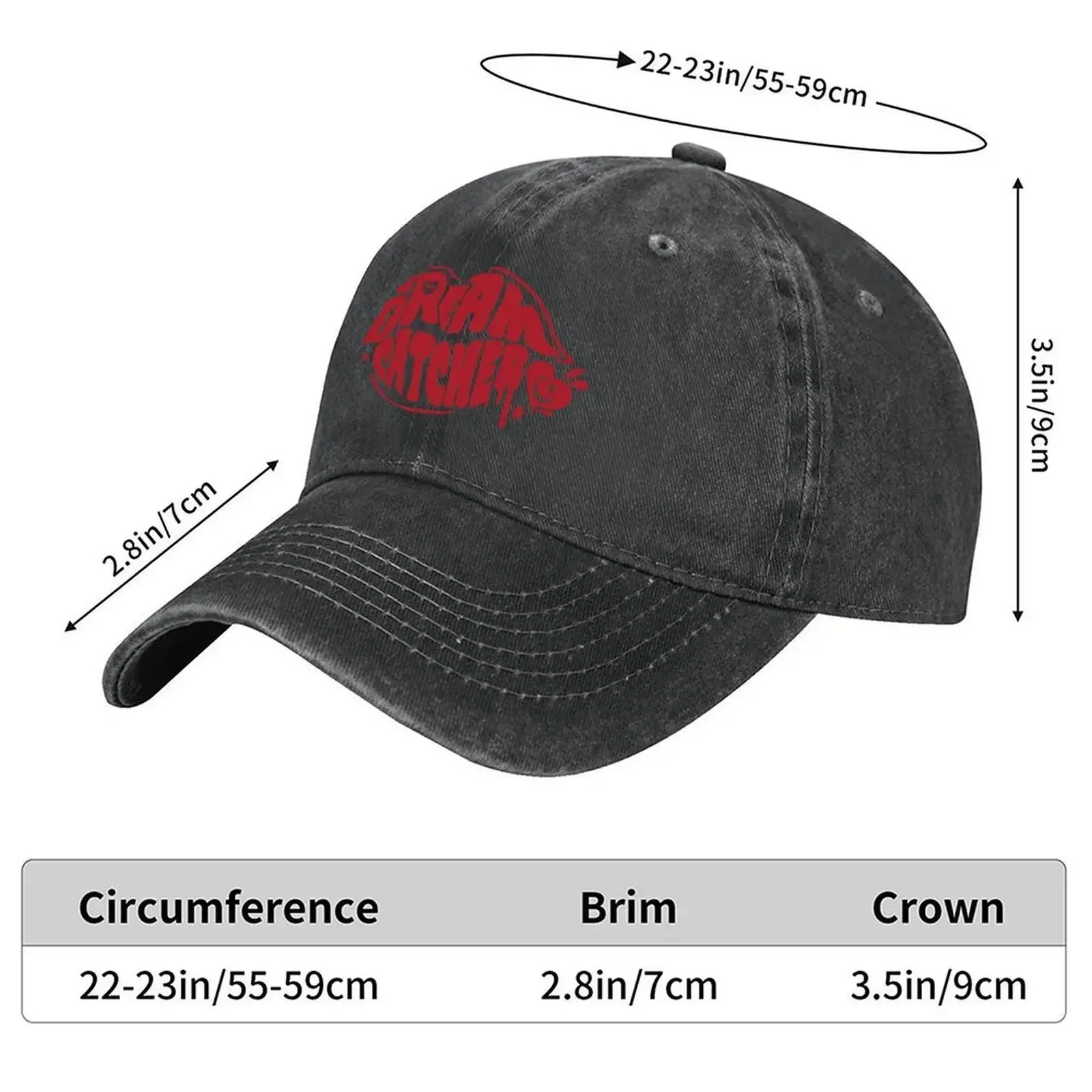 New Dreamcatcher Primavera Sound Logo Red Baseball Cap Men's Big Size Hat Golf Hat Man Luxury Caps Beach Bag Boy Women's