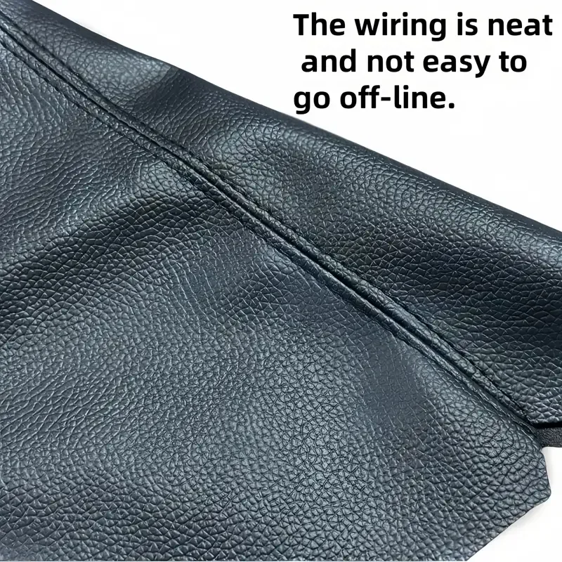 Gear Shift Dust Cover Black PU Leather Gear Shift Lever Dust Boot Universal For Most Cars Business Style Simple Car Accessory