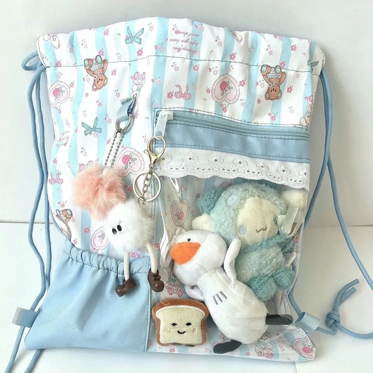 

Sweet Cool Cartoon Girl Bear Backpack Women Kawaii Y2k Harajuku School Bags Luxury Design Streetwear Ita Backpacks Drawstring