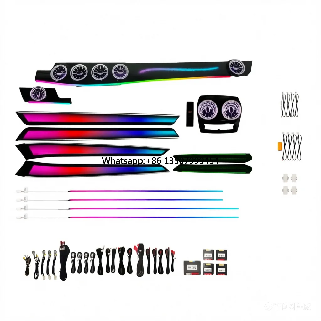 

for E Class W212 Ambient Light 64 Color Magic Turbine Air Outlet 12V New Interior Car Light Accessory 1 Year Warranty