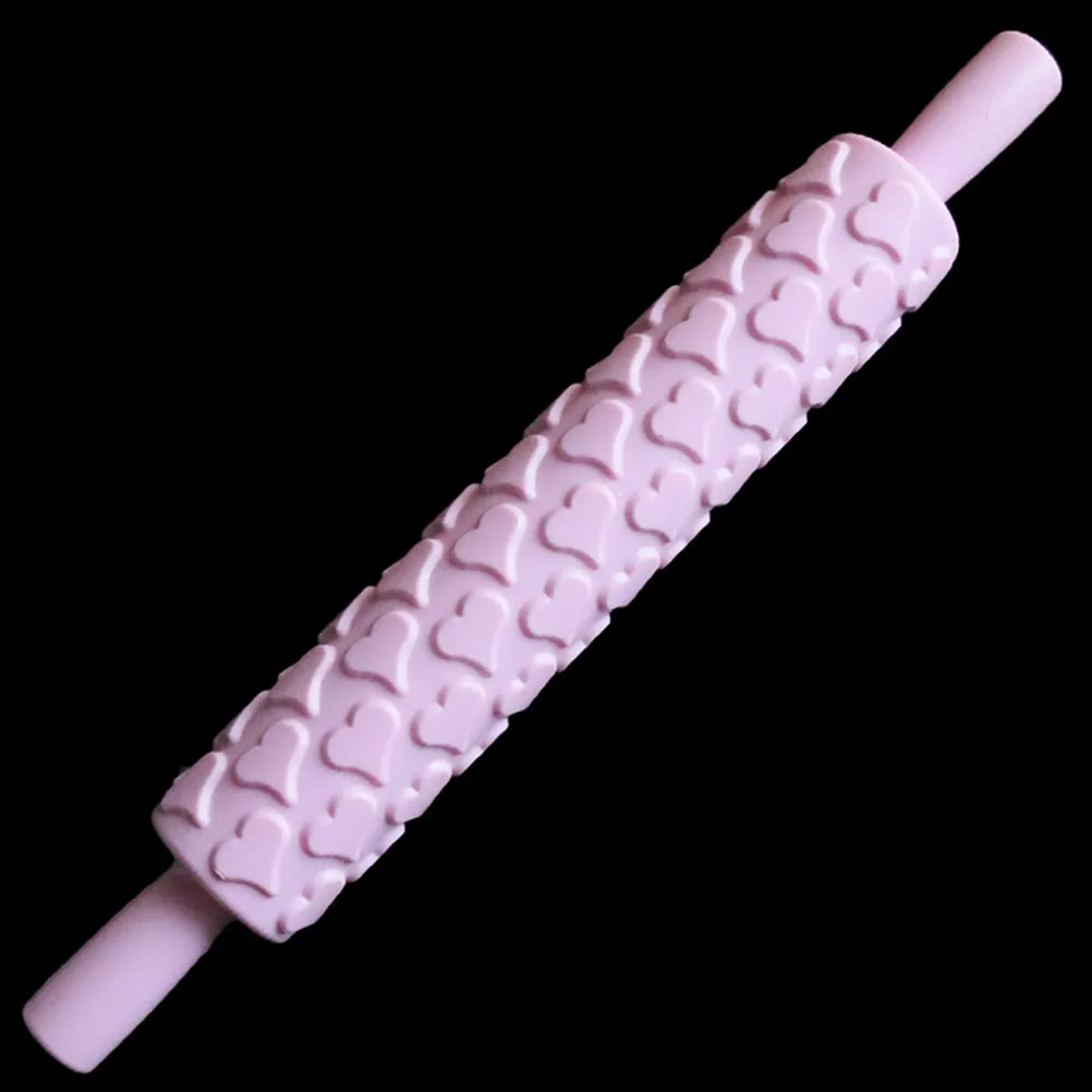 4Pcs Portable Embossed Rolling Pins Food Safe for Cake Decorating Fondant Sugar Paste Petal Paste Marzipan Pastry Dough Crafting