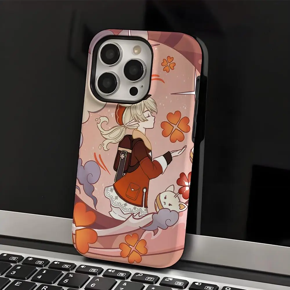 

Game Genshin Impact Phone Case INS For IPhone 16 15 14 13 12 11 Pro Max X XR XSMax 7 8 Plus Glossy Film Hard PC Cover