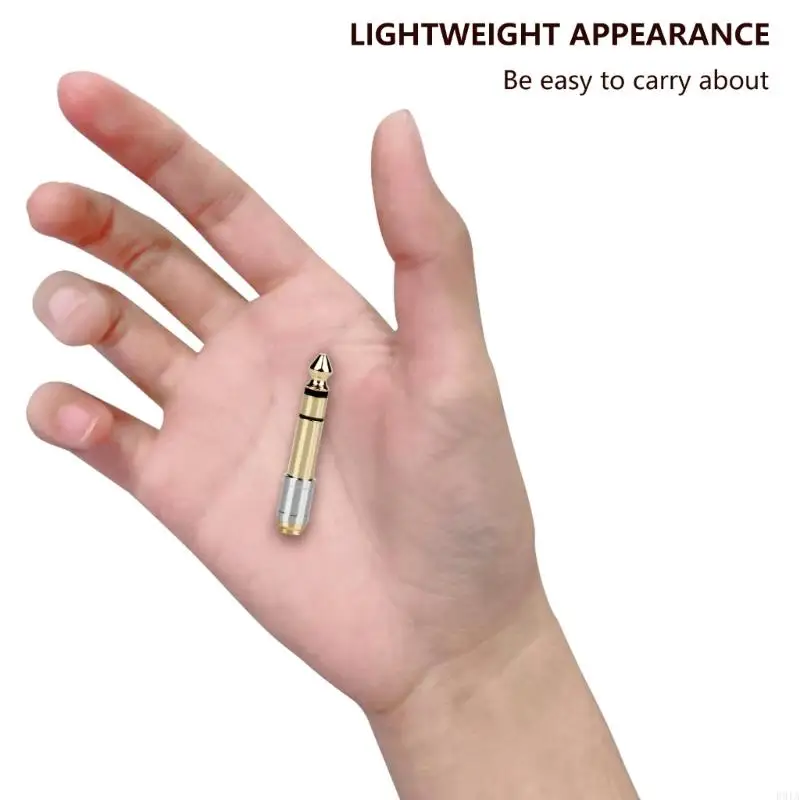 R91Aプロフェッショナル6.35mm 1/4インチから3.5mm 1/8インチヘッドフォンアダプターサウンドアクセサリー