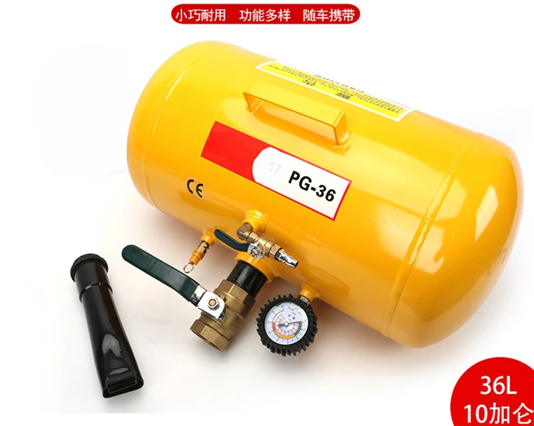 Big Tire Vacuum Tire Burst Sealer Burst Sealer Tire Repair Fast Inflation Burst Charge High Pressure Inflatable Cylinder