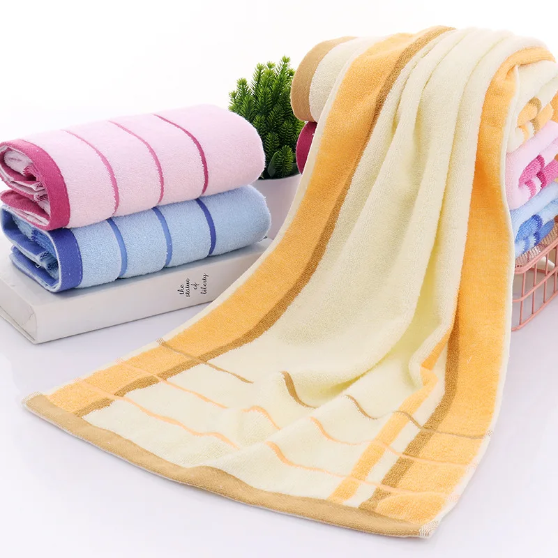 40x90cm Cotton Face Washing and Bathing Towel Gym Sports Towel Men's and Women's Sweat Wiping Adult Shower Absorbent Long Towel