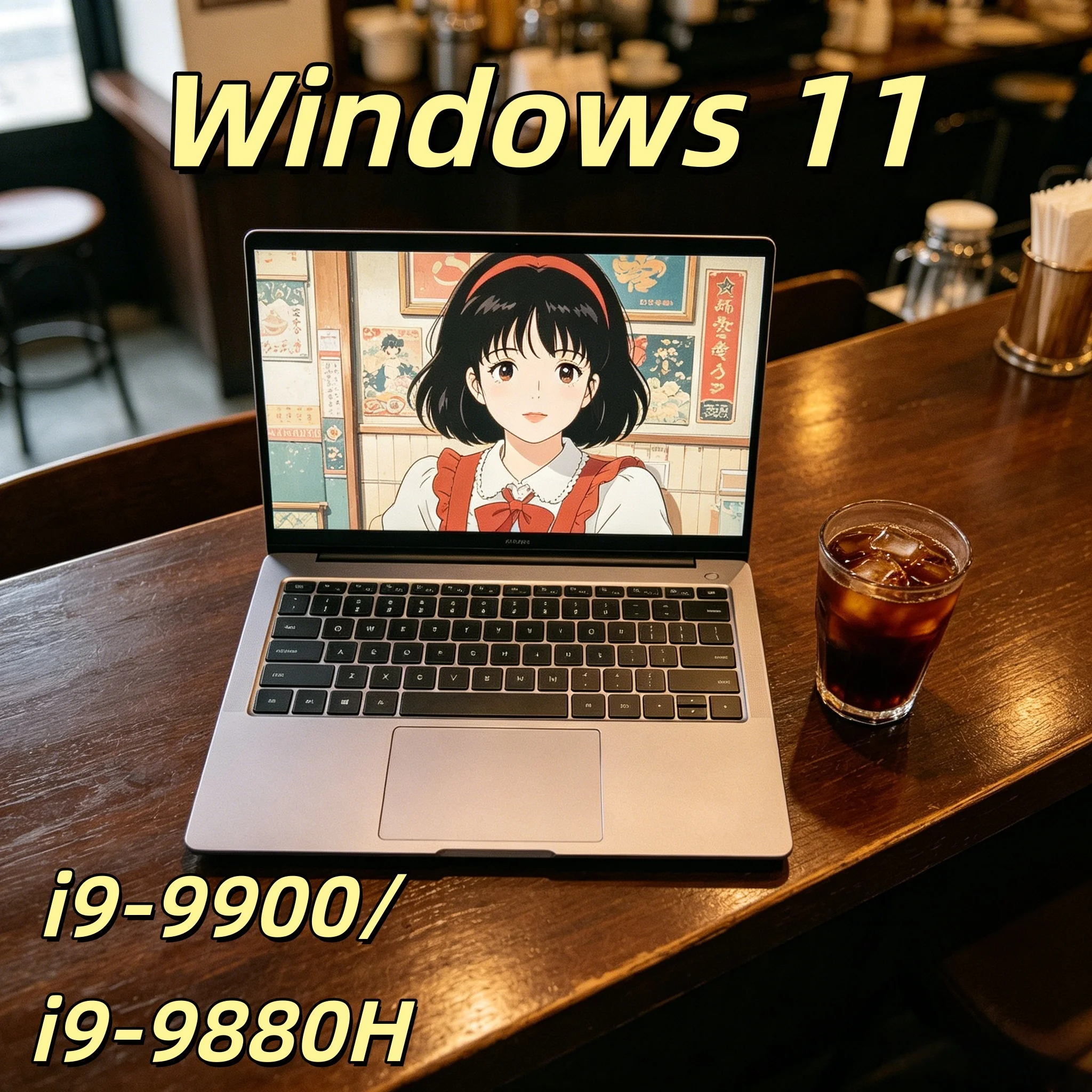 

2026 New 14.1 Inch FHD Ultra Slim Laptop, Intel Core I9 9900 Processor, Windows 11, Optional 16GB 32GB,Portable Business