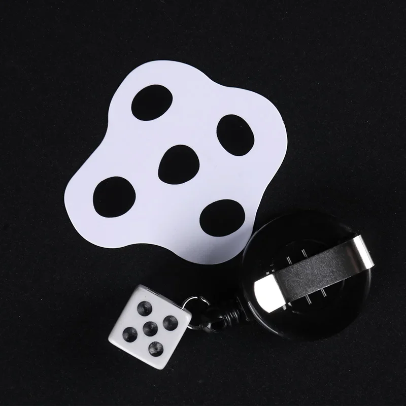 Beate a Dice Flat Magic Trick Flat Dice Easy Magic Close-up Dice Magic Props Mini Magic Props Toys Fun Toy Gift