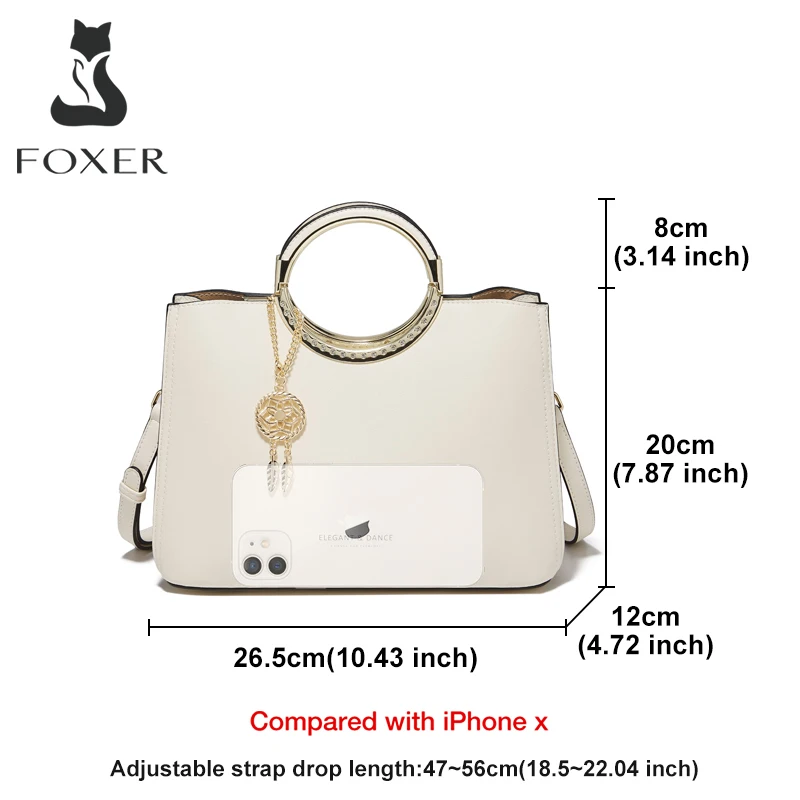 Imagem -04 - Bolsa de Couro com Ombro Foxer para Mulheres Bolsa Tiracolo Feminina Elegante Senhora Escritório Bolsa Casual Média Marca de Alta Qualidade