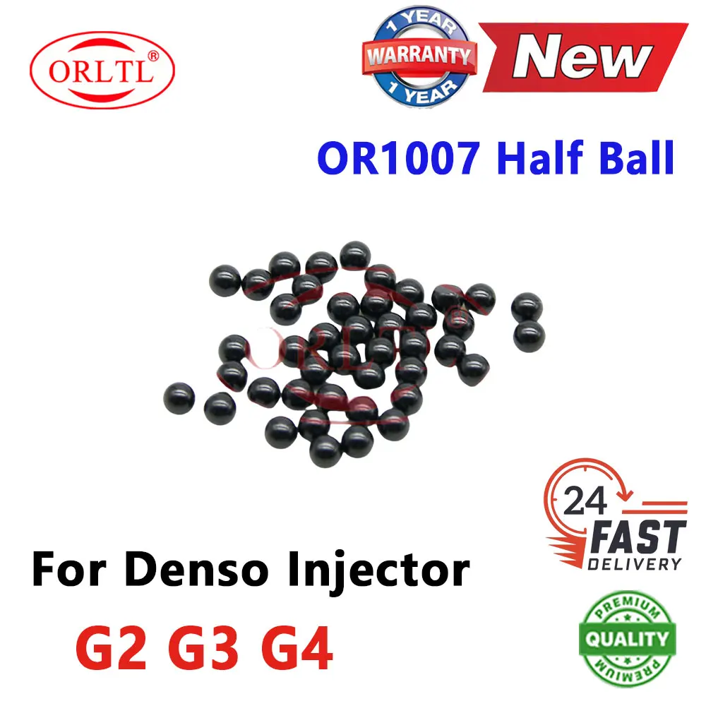 5 PCS New Diesel Engine Injector Parts Half Ball OR1007 Common Rail Injector Nozzle Valve Hemisphere for Denso G2 G3 G4