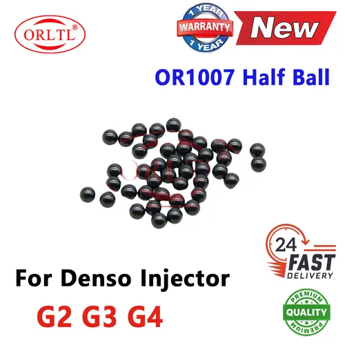 5 uds nuevas piezas de inyector de motor diésel media bola OR1007 válvula de boquilla de inyector Common Rail hemisferio para Denso G2 G3 G4