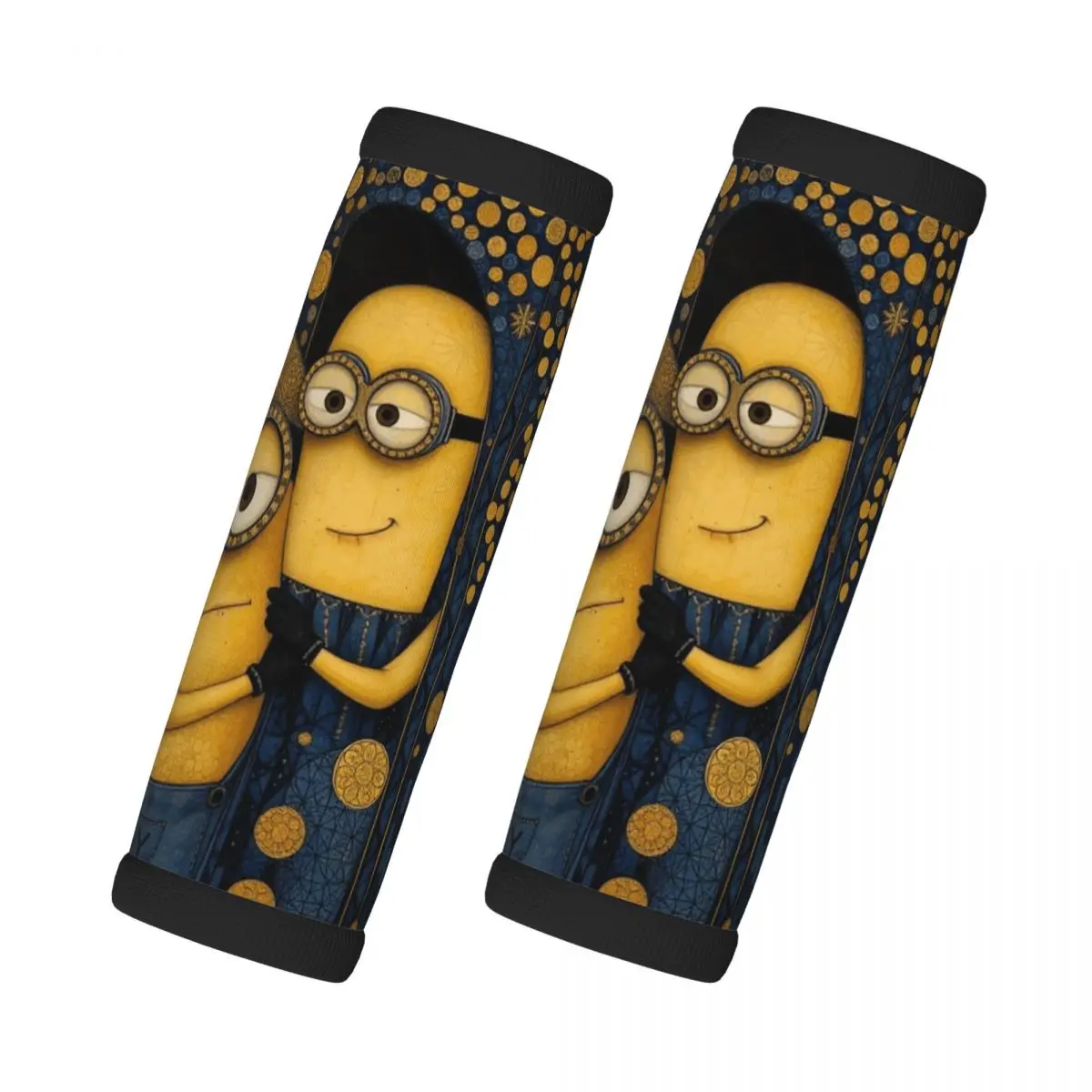 

Custom M-Minions Anime Cute 2 Pcs Luggage Handle Wrap Soft Grip Handle Cover Handle Grip Neoprene Luggage For Car Interiors