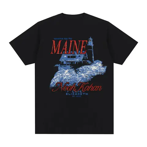 Cape Elizabeth Tee 2026 New Noah Kahan Cotton Vintage Casual Tee-shirt Unisex Round Neck High Quality Comfortable Tops