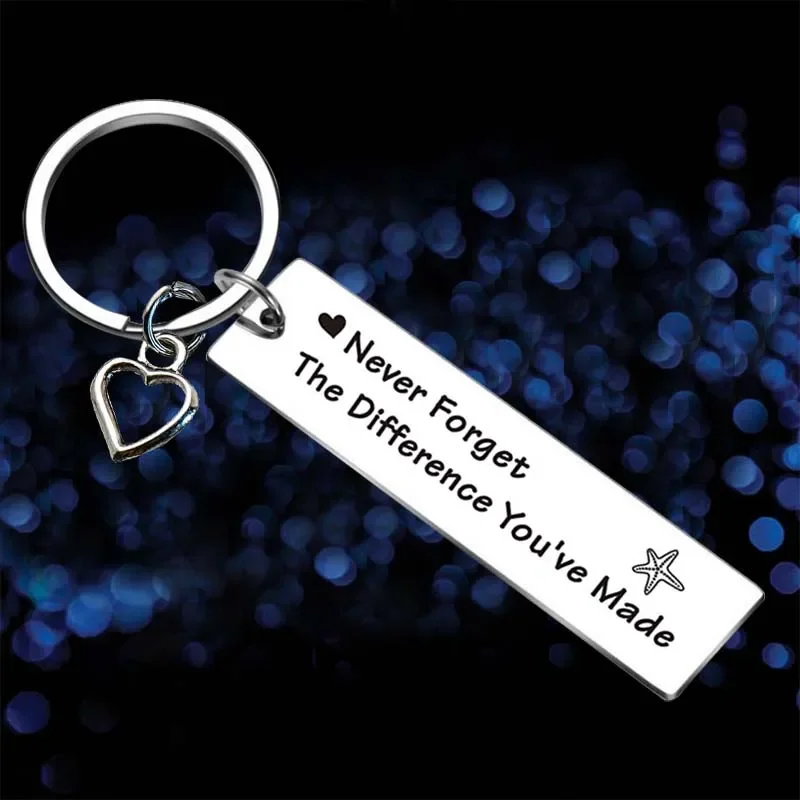 

New Coworker Leaving Gift Retirement Keychain Pendant Teacher Boss Key Chain Employee Friend Gift