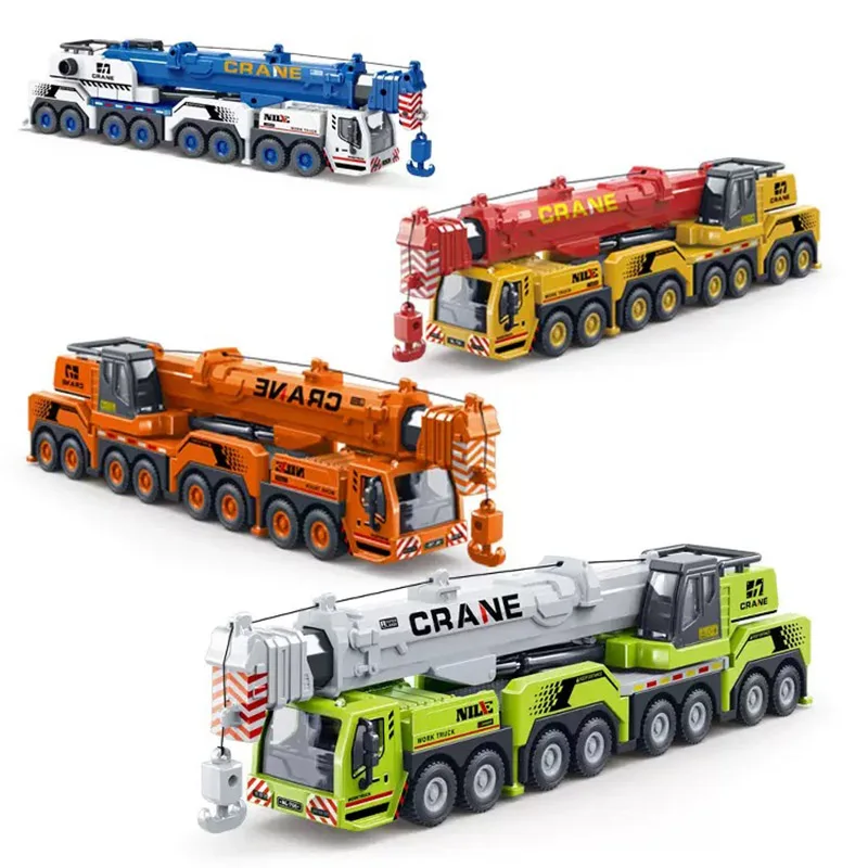 Verschiedene Modelle, robustes Kran-Spielzeugmodell, übergroßes Kran-Spielzeugauto, interaktives Baufahrzeug für Kinder, Weihnachtsgeschenk. – Detail 5