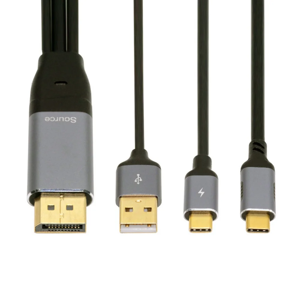 

Реверсивный источник Displayport/HDMI на сенсорный экран USB-C типа C, мужской кабель 4K HDTV для монитора ноутбука, 2,0 м