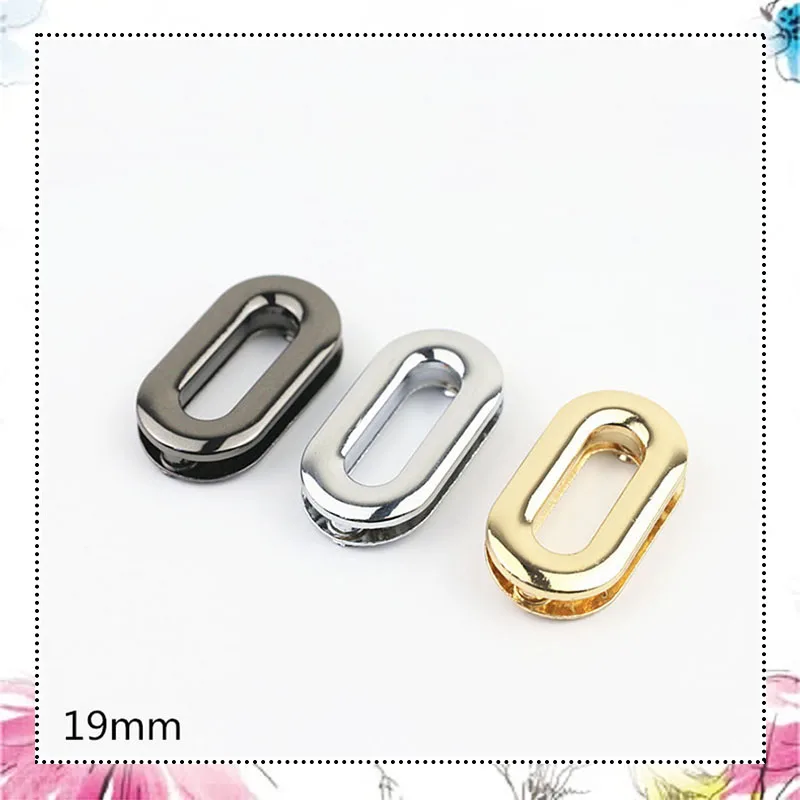 30 Stuks 20Mm Ovale Metalen Ring Grommet Oogje Schroef Gesp Voor Hangbag Riem Riem Hond Kettingsluiting Accessoires Lederen Ambacht