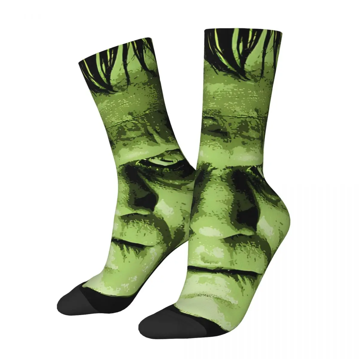 

Vintage Funny Men's Socks Frankenstein Horror Film Unisex Harajuku Seamless Printed Crazy Crew Sock Gift