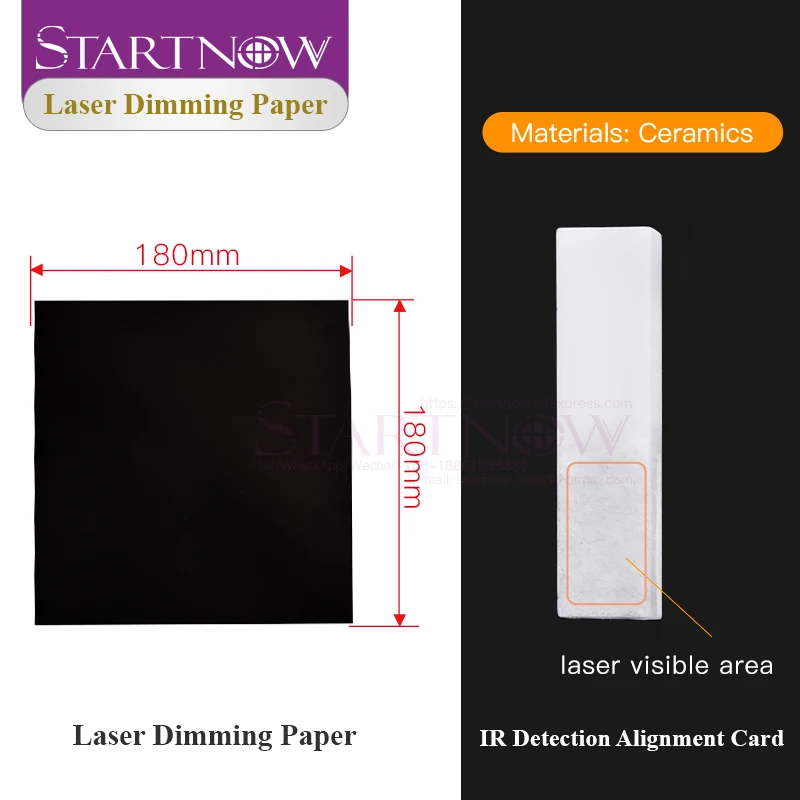 IR Detection Alignment Card Laser Marking Test Paper Calibrator Ceramic Plate 180x180mm Double-sided Laser Dimming Photo Paper