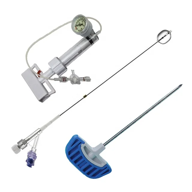 

Orthopedic Kyphoplasty Balloon catheter, inflator, syringe pump, bone needle PKP