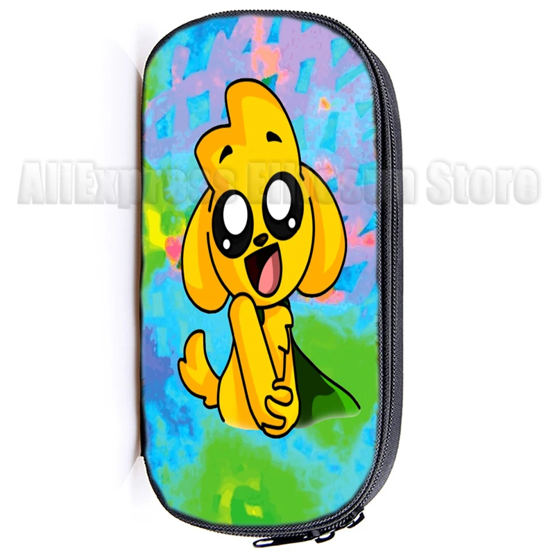 Mikecrack-Bolsa de bolígrafos portátil para niños, bolsa de almacenamiento de papelería de Anime, suministros escolares bonitos, estuche para bolígrafos para estudiantes, regalo