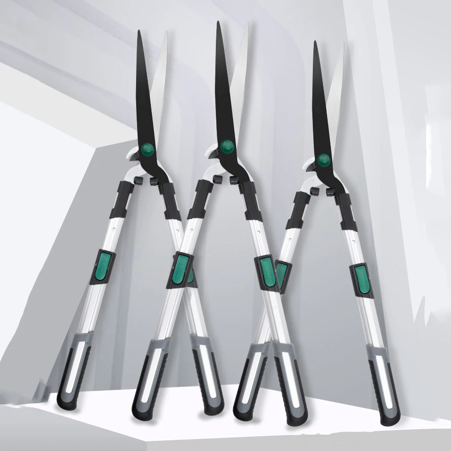 

Hot Selling Sharp Gardening Hand Pruner Sk5 Steel Long Handle Adjustable Garden Hedge Shears for Trimming Borders