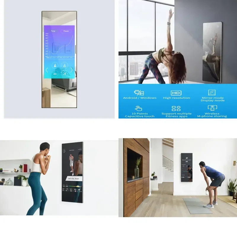 Transform your home into a professional gym with our Smart Fitness Mirror, designed for fitness enthusiasts who seek