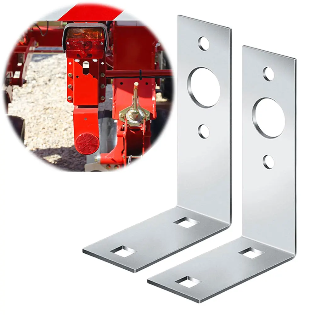 2 Pcs Trailer Taillight Bracket L Shape Galvanized Steel Trailer Light Holder for Boat Utility Trailer Lights Parts Accessories
