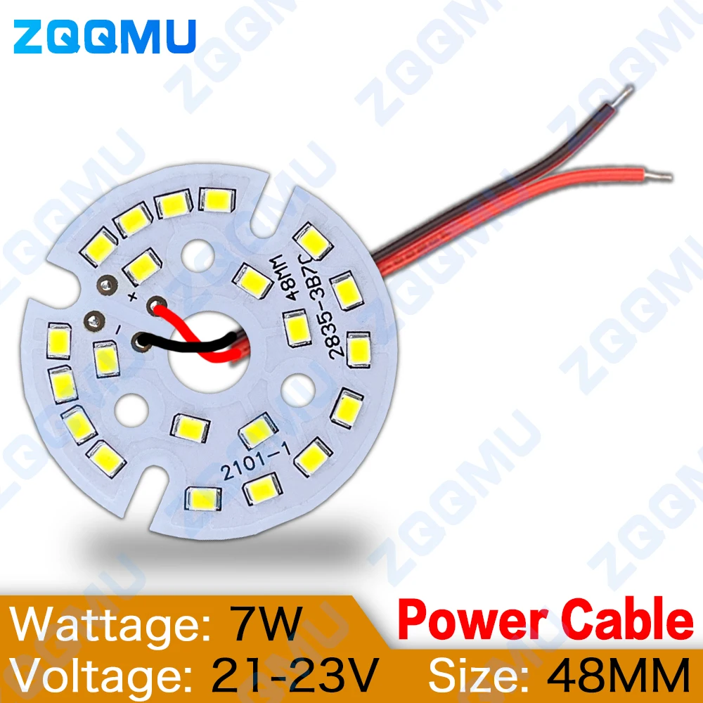 7W High Brightness LED 48 56 65 MM Light Board SMD2835 White Warm Neutral light Panel PCB With LED For DIY Ceiling Bulb Light