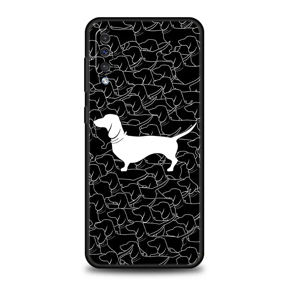 Dachshund Sausage Dog Phone Case For Samsung A54 A52 A24 A14 A50 A70 A30 A40 A20S A20E A02S A12 A22 A34 A42 A32 5G A04s Cover