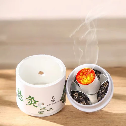 Mini pegatina de Moxa portátil de 7 días, tubo de moxibustión autoadhesivo, masaje cálido, tenosinovitis, cura, calefacción, terapia de acupuntura, salud